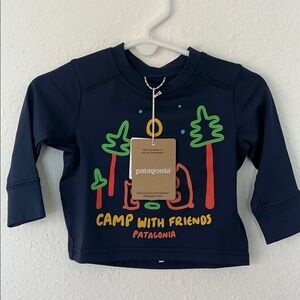 Patagonia Navy Camp With Friends Sweatshirt / Rashguard